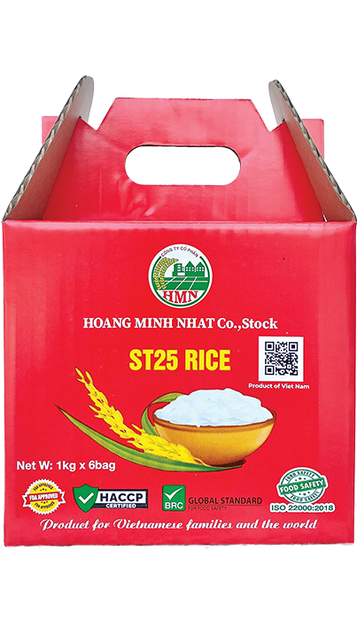 Gạo ST25 Hộp 6Kg màu Đỏ