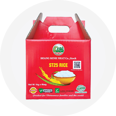 Vijafarm Gạo ST25 6Kg Hộp Màu Đỏ