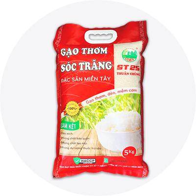 Vijafarm Gạo Thơm Sóc Trăng ST25 5Kg Màu Đỏ